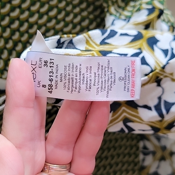 𝅺NEXT Vintage Style Long Sleeve Blouse US4 - Picture 4 of 7